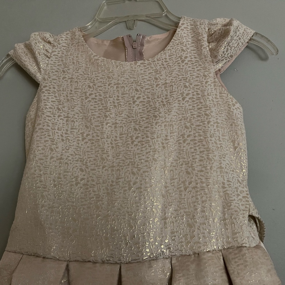 Chic Cream Kids Casual Dress